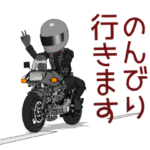 美しいバイクに乗る