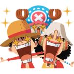 動く！ONE PIECEデフォルメスタンプ