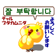 韓国語と日本語 ひよこのピヨです