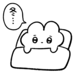 やる気が出ない冬のぴえんなうさぎ