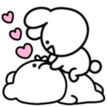 シュールなミニうさぎ&くま