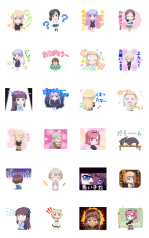 動く New Game ミニキャラver Line無料スタンプ 隠しスタンプ 人気スタンプまとめサイト スタンプバンク