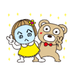 キキぷりちゃんのフレームを使ったスタンプ