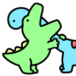 シュールなミニ恐竜