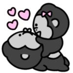 シュールなミニゴリラ