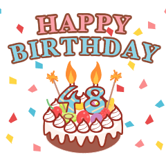 動く 誕生日のお祝い 年齢別33歳 48歳 Line無料スタンプ 隠しスタンプ 人気スタンプ クチコミサイト スタンプバンク