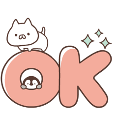 ねこぺん日和デカ文字スタンプ Line無料スタンプ 隠しスタンプ 人気スタンプ クチコミサイト スタンプバンク