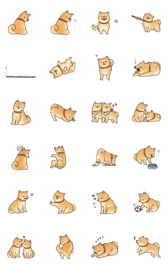 動く柴犬の日常スタンプ Line無料スタンプ 隠しスタンプ 人気スタンプ クチコミサイト スタンプバンク