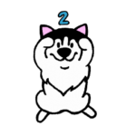 ぬるいぞ！ハスキー犬。2