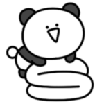 シュールなミニパンダ