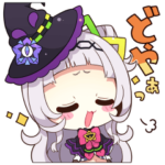 ホロライブ公式スタンプ「紫咲シオン」