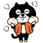 クロちゃん冬スタンプ