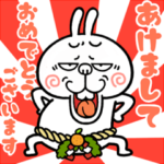 飛び出す！煽りうさぎのお正月