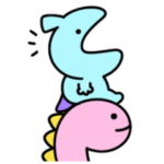 シュールなミニ恐竜