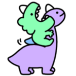 シュールなミニ恐竜