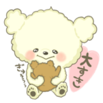 ふわもこトイプードル可愛いモコモコちゃん