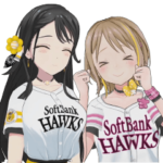 ホークスVTuberスタンプ