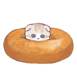 お菓子とネコちゃんのスタンプ