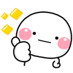  使える敬語！しろまるスタンプ