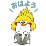  サメにゃんとポインコの秋冬スタンプ♪